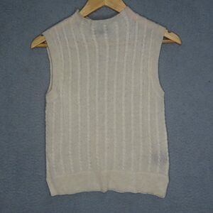 House of Harlow 1960 Sweater XS Oatmeal 100% Cashmere Cable‎ Knit High Neck NEW